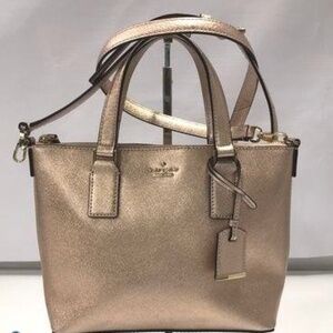 Kate Spade Sparkle Rose Gold Leather Crossbody